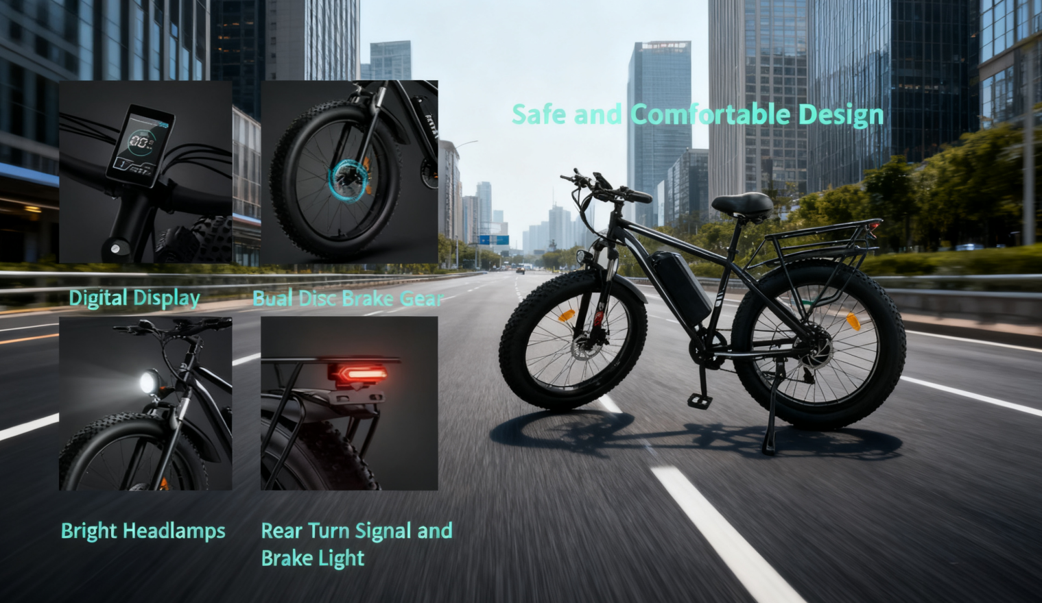 EZ E-Bikes 360 RoadFusion — Versatile 26” Hybrid Commuter