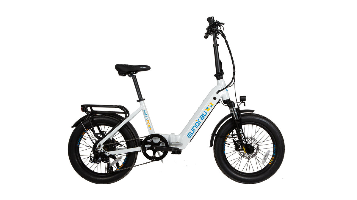 EUNORAU META Foldable (META20) Electric Bike - Alpine White