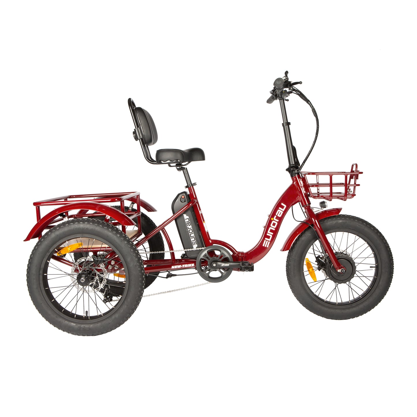 EUNORAU One-Trike 2.0 Foldable Electric Trike – Stable 3-Wheel Commuter