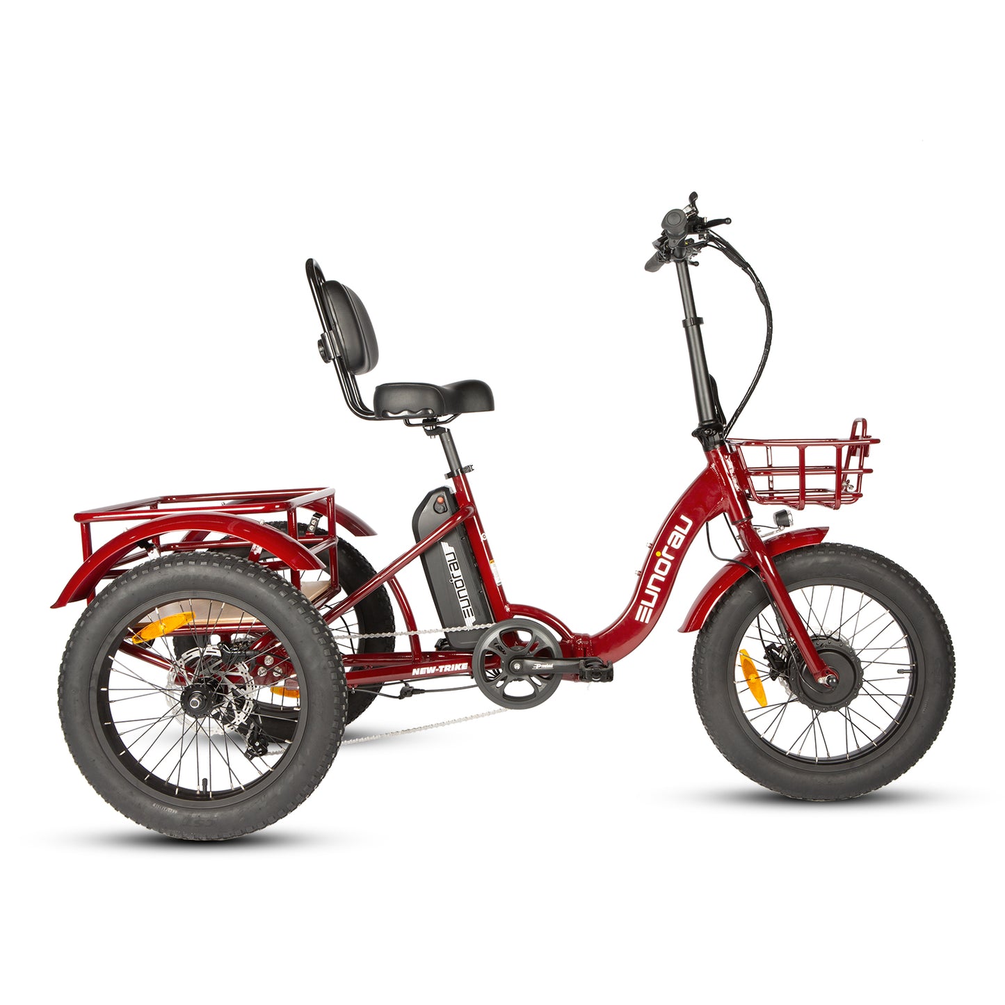 EUNORAU One-Trike 2.0 Foldable Electric Trike – Stable 3-Wheel Commuter