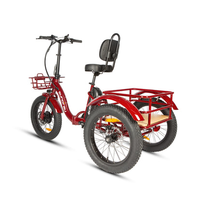 EUNORAU One-Trike 2.0 Foldable Electric Trike – Stable 3-Wheel Commuter