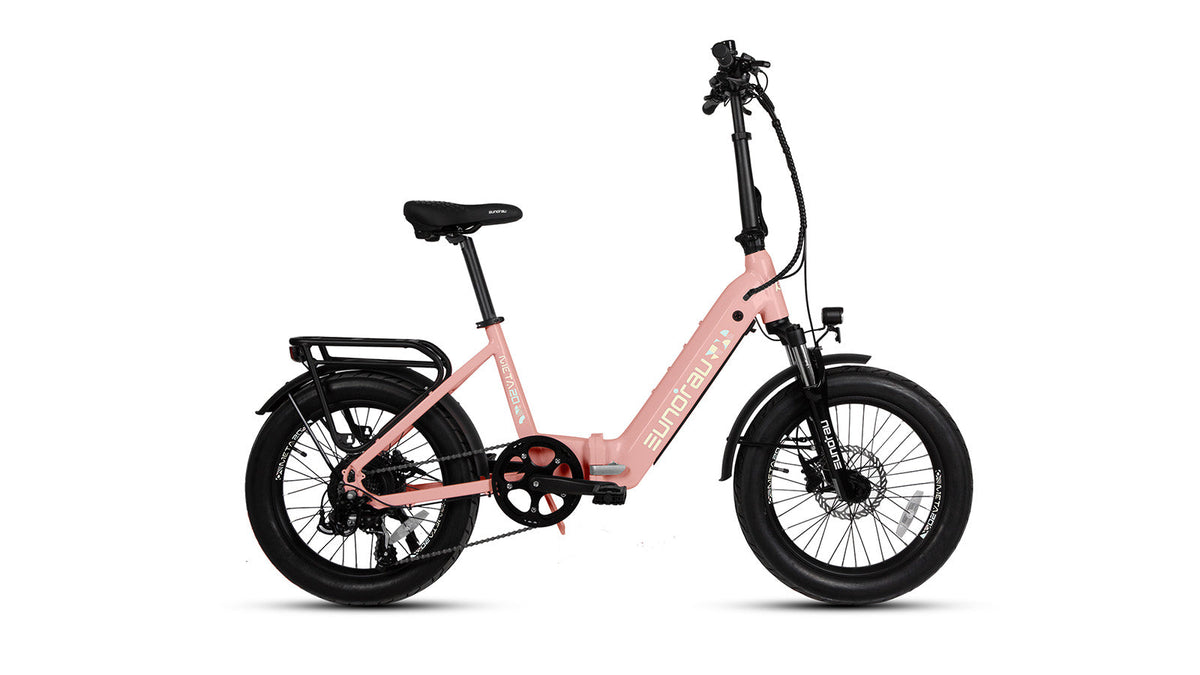 EUNORAU META Foldable (META20) Electric Bike - Pastel Pink
