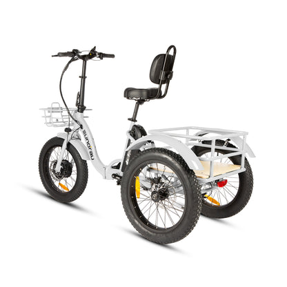EUNORAU One-Trike 2.0 Foldable Electric Trike – Stable 3-Wheel Commuter