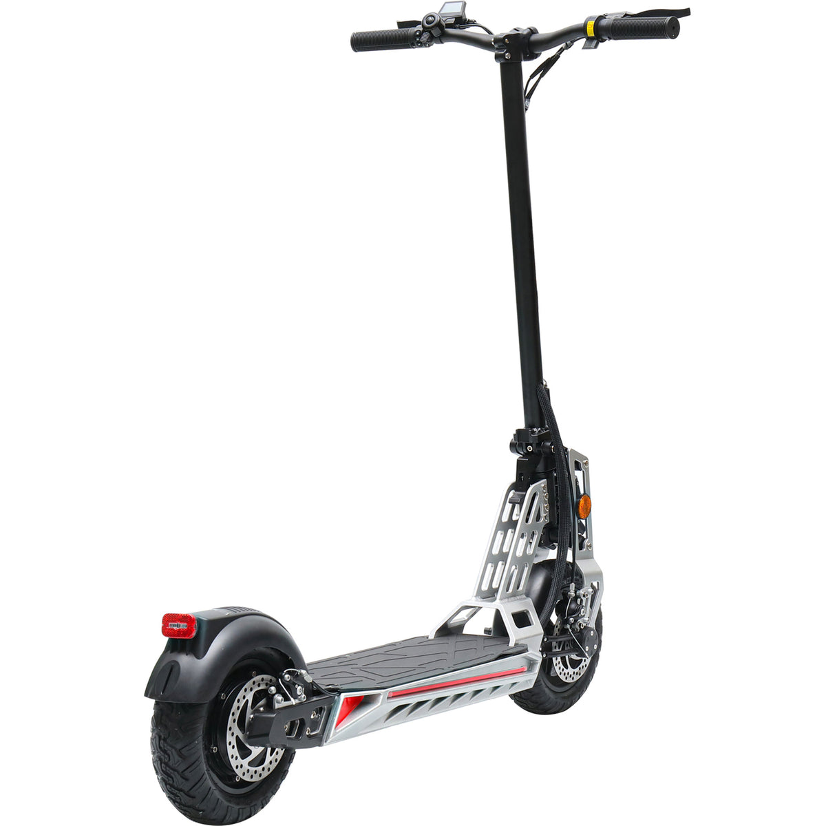 MotoTec Free Ride 48V 600W Electric Scooter - Silver detail