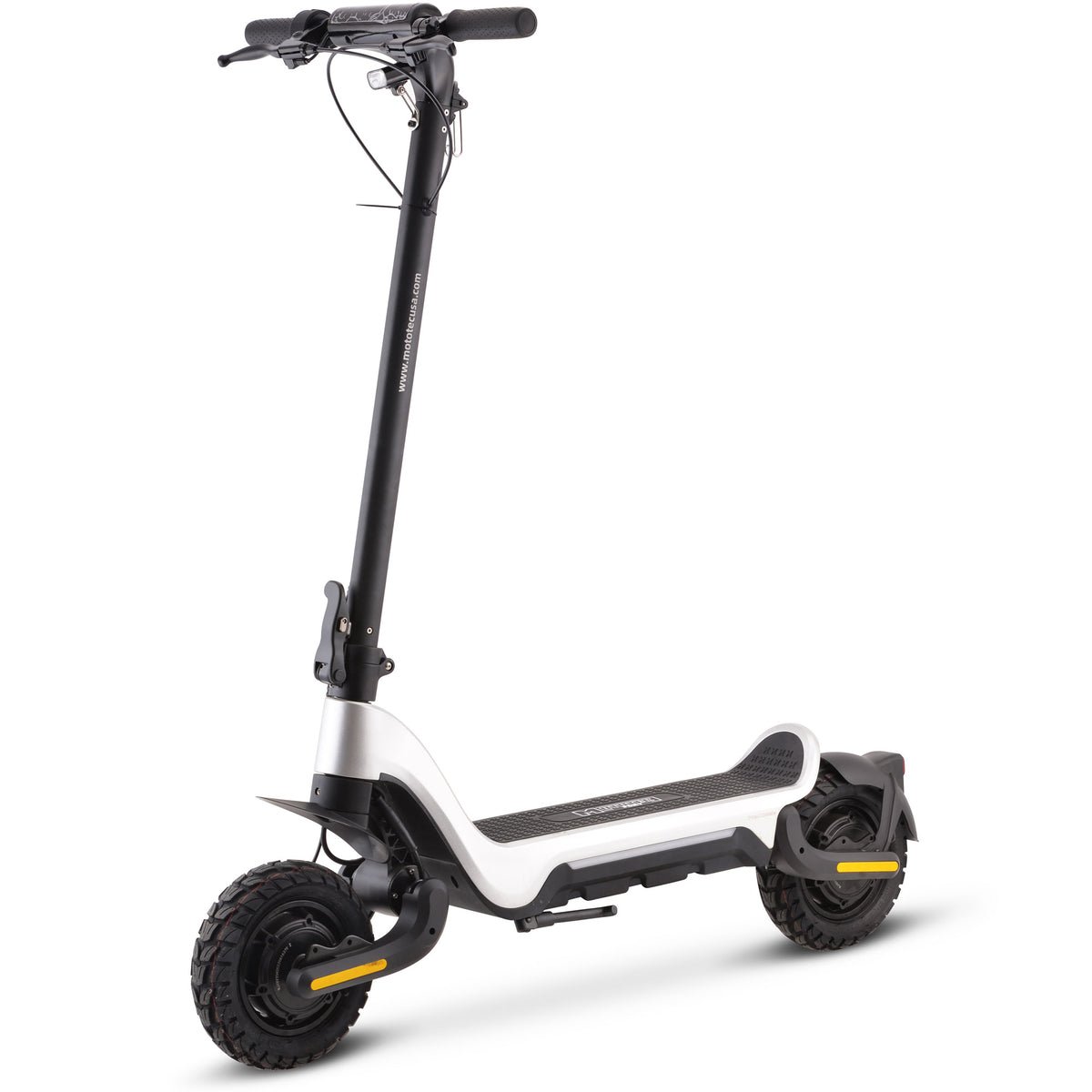MotoTec Fury 48V 1000W Electric Scooter - Silver